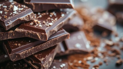 Chocolate Pieces – Collection of Chocolates in Different Forms Arranged Elegantly
