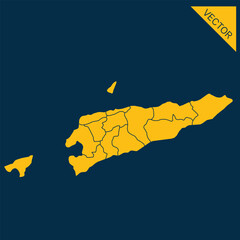 Obraz premium East Timor map