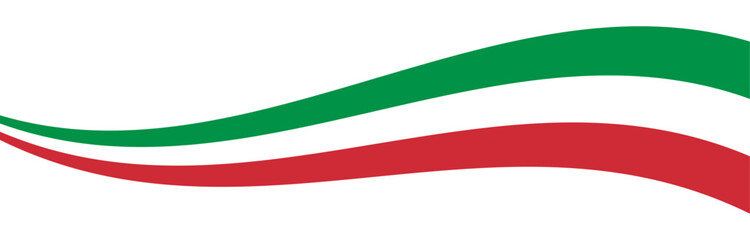 Italian Flag Wave Banner Background. Waving Italy Flag. Colors of Italy Flag Decoration. Vector Illustration.