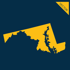 Obraz premium MARYLAND map