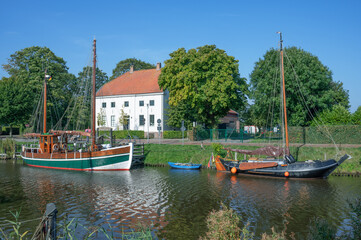 Museum Harbor in Carolinensiel,Wittmund District,East Frisia,lower Saxony,Germany