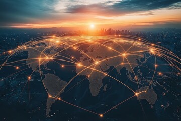 The global communications network  an essential catalyst for international trade connectivity