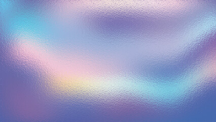 Metallic holographic foil texture background with glass effect, cmyk color, perfect for printing. Vector illustration