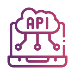api gradient icon
