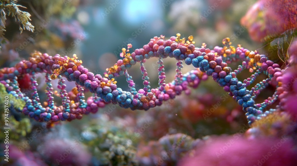 Poster exploring the intersection of nature and nurture: environmental impacts on dna expression in a conce