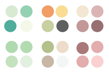 Abstract color palette guide 