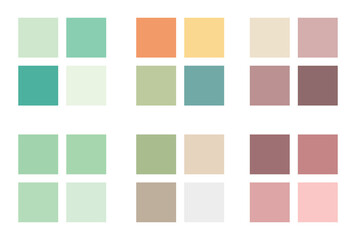 Abstract color palette guide 