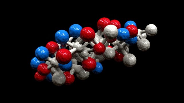 Histone Protein Molecular Structure Revealing Acetylation Sites for Epigenetic Research and Chromatin Modification Study