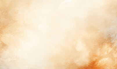 Obraz premium Earthy watercolor wash with soft edges on a transparent background