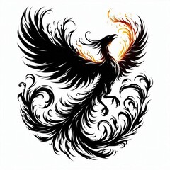 Fototapeta premium Phoenix Rebirth Illustration