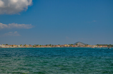 Fototapeta premium Zakynthos August 2024, amazing multicolored and surprising landscapes , Laganas beach