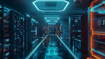 Disaster Recovery as a Service (DRaaS): A digital control room overseeing the replication and recovery of virtual and physical servers. AI-powered tools are shown managing the seamless recovery proces