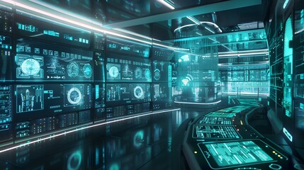 Disaster Recovery as a Service (DRaaS): A digital control room overseeing the replication and recovery of virtual and physical servers. AI-powered tools are shown managing the seamless recovery proces