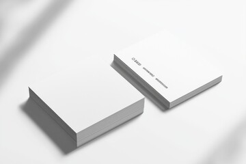 Business Card Mockup on Isolated Background created with Generative AI