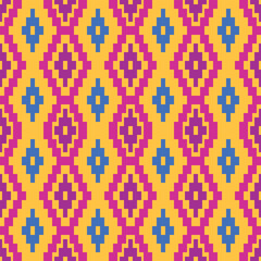 abstract ethnic art.seamless pattern in tribal,folk embroidery,and Mexican style. Aztec geometric art ornament print.Design for carpet,cover.wallpaper,wrapping,fabric,clothing.