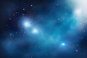 Obraz premium Beautiful starry night sky with Milky Way galaxy and distant planets in deep space smooth Background, suitable for a wide range of creative uses including advertising, social media, promotions, 