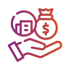 investment gradient icon