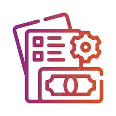 payroll gradient icon