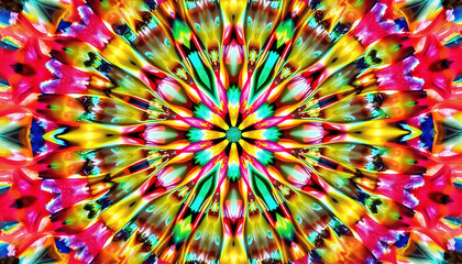 Vibrant Digital Kaleidoscope