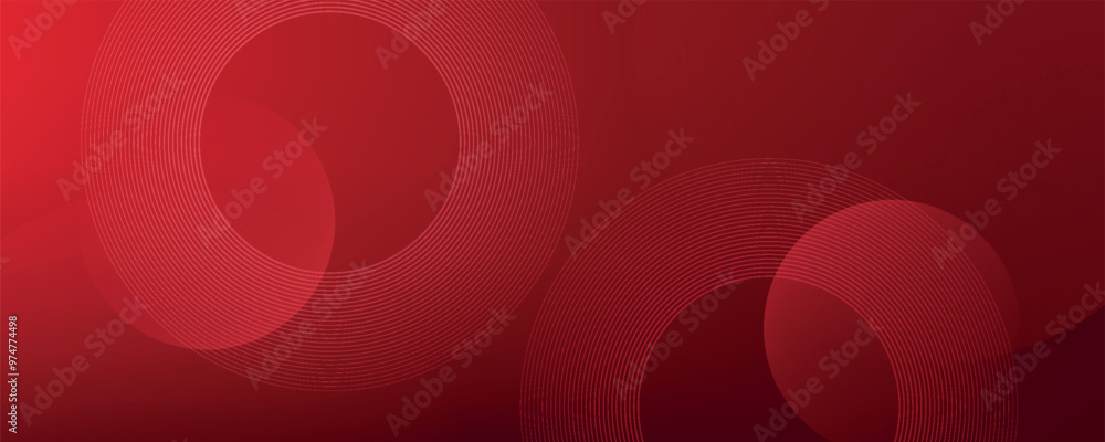 Wall mural red abstract background. dynamic shapes composition. eps10