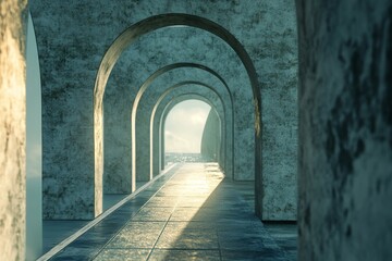 Obraz premium Architectural photography of a 3d model bridge project showcasing innovative design concepts