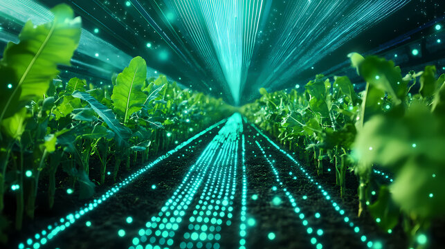 Nanotechnology in farming: enhancing crop productivity smart farming: nanoparticle innovations in agriculture. Nanotechnology. Illustration