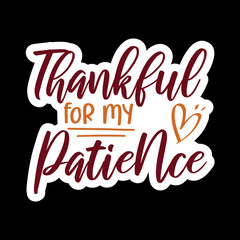 Thankful Family Sticker Design