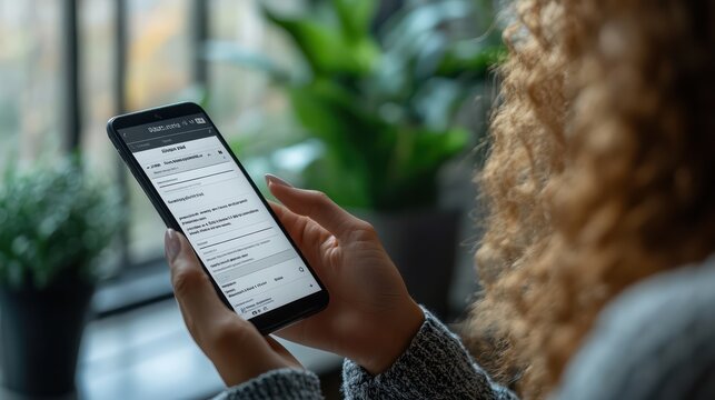 A loan application form on a mobile phone, featuring simple fields for financial details and an easy e-signature option for submission.