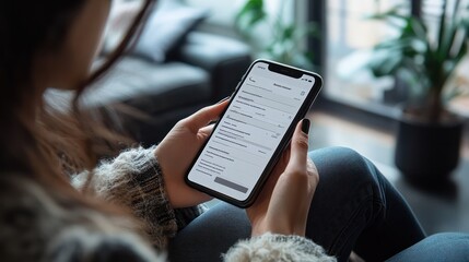 A job application form displayed on a mobile phone, with clear input fields and a submit button, showing the ease of applying for jobs digitally.