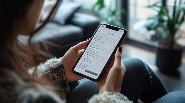 A job application form displayed on a mobile phone, with clear input fields and a submit button, showing the ease of applying for jobs digitally.