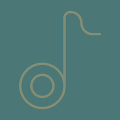 Obraz premium Music Note Icon Design