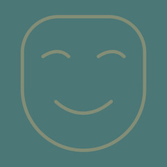 Theater Mask Icon Design