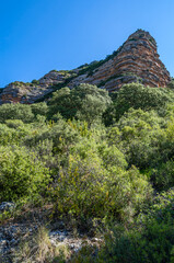 Rocky landscape in Sierra de Guara Natural Park, Spain