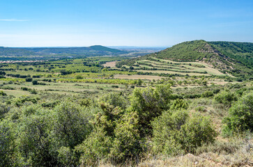 View from the Sierra de Guara natural park in Huesca province, Spain