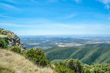 Naklejka premium View from the Sierra de Guara natural park in Huesca province, Spain