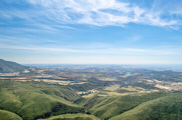 View from the Sierra de Guara natural park in Huesca province, Spain