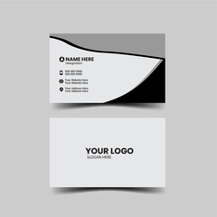 creative modern name card and business card, Clean Design Business Card, Luxury business card design template, Personal visiting card with company logo, double sided business card.