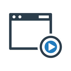 Browser video player  icon 