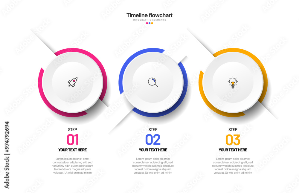 Poster timeline infographic design with options or steps. infographics for business concept. can be used fo