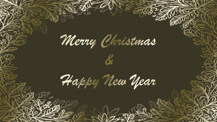 Banner for Christmas and New Year 2025