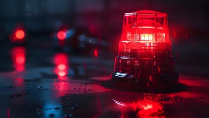 Red Beacon Light for Emergency Situations