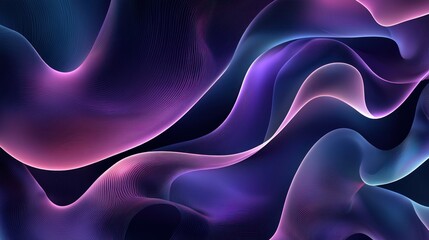 Obraz premium Stylish gradient background with abstract purple and blue shapes in a sleek vector design