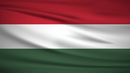 Obraz premium National Flag of Hungary Background Illustration 4K