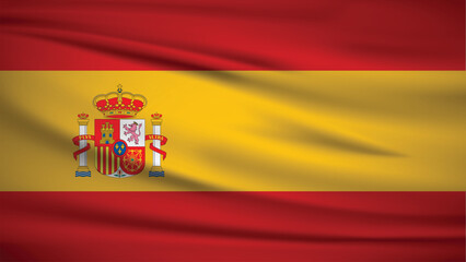 Fototapeta premium National Flag of Spain Background Illustration 4K