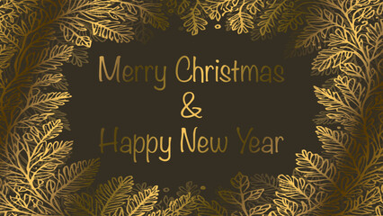 Banner for Christmas and New Year 2025