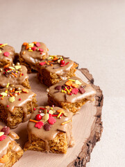 Delicious desserts decorated for autumn, Halloween and Thanksgiving 