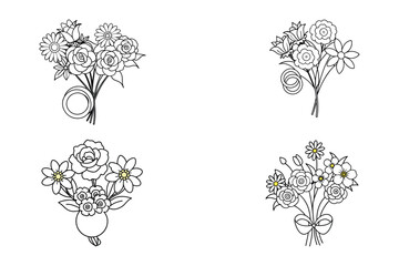 soft jasmine flowers vector design illustration