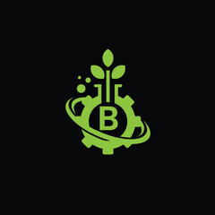 Chemical laboratory Logo With Letter B