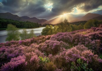 heather covered moors