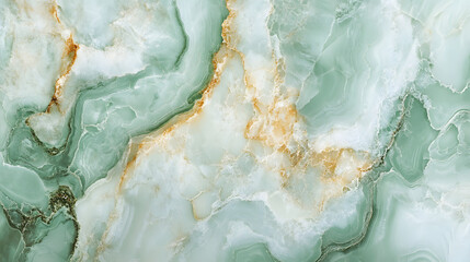 Obraz premium Pastel Green marble texture background, abstract fluid stone texture pattern, green and gold